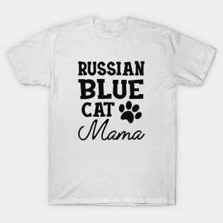 Russian Blue Cat Mama T-Shirt